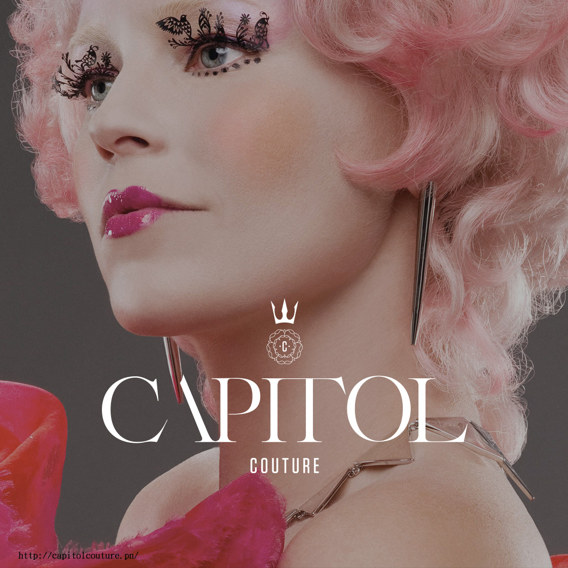 Paperself cilios de papel no filme Capitol Couture