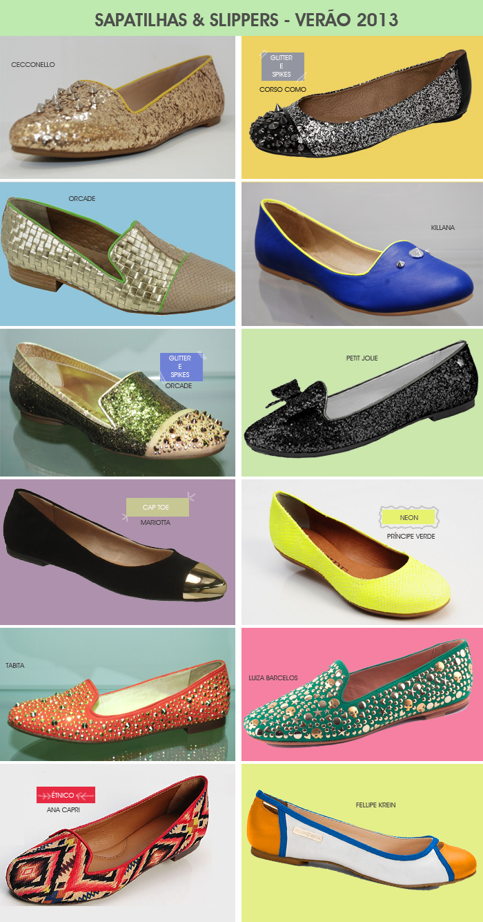 tendência em sapatilhas e slippers para o verão 2013