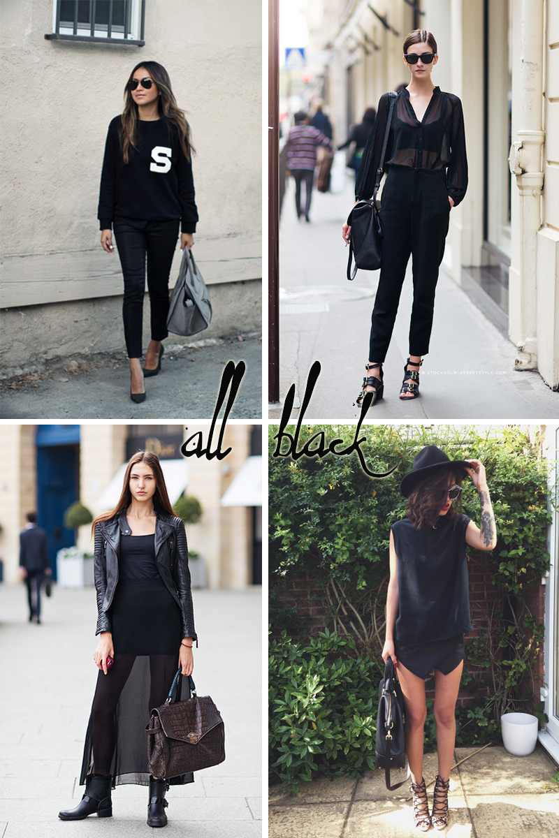Looks all black para o inverno 2014 - Dicas de moda e estilo por Deisi Remus