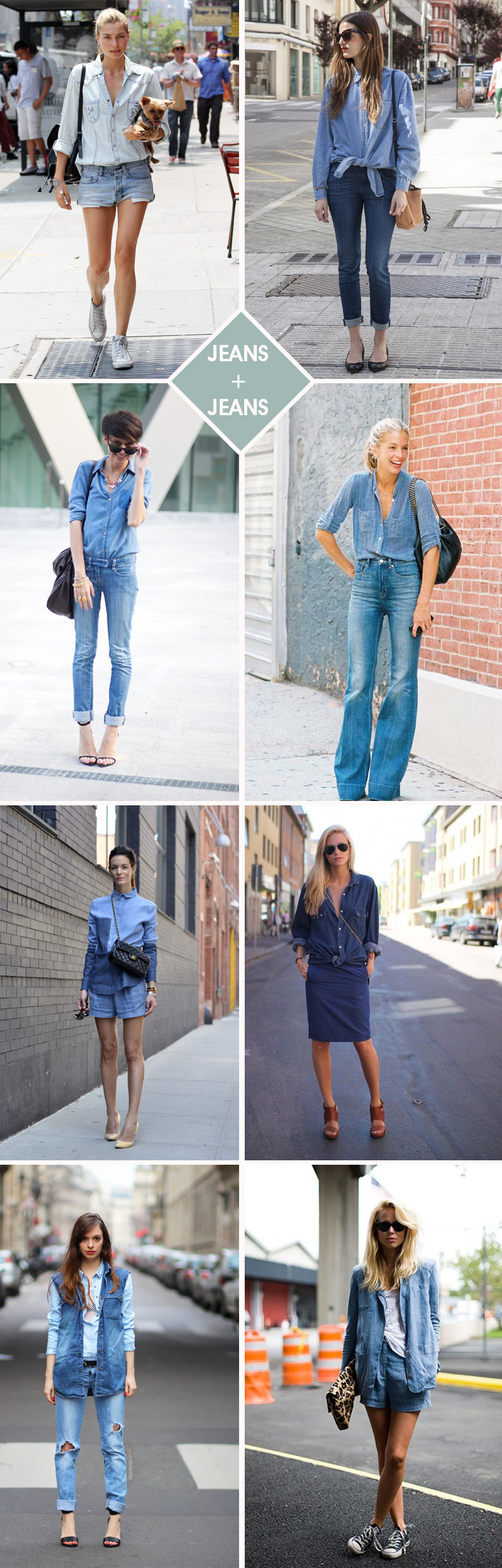 Looks total jeans como usar - Dicas de moda e estilo por Deisi Remus