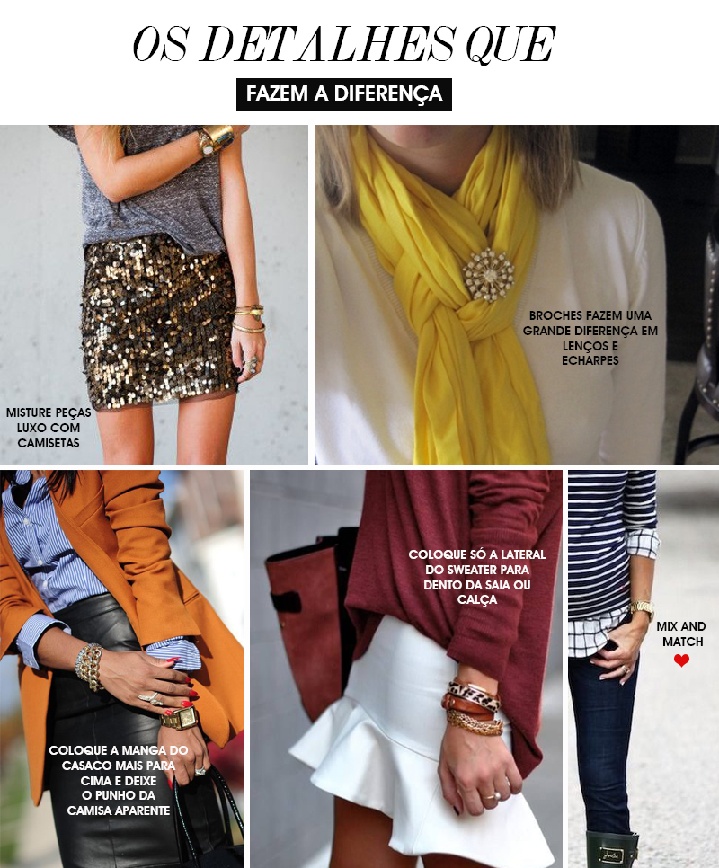 detalhes nos looks que valorizam o visual