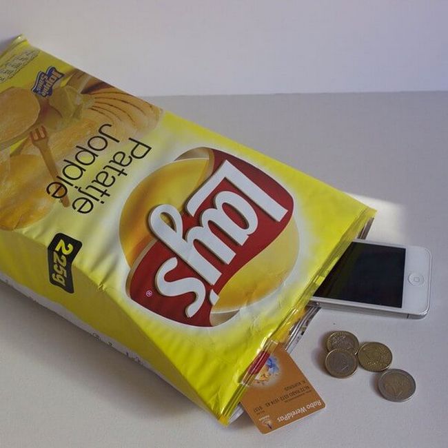 bolsa em formato de lays