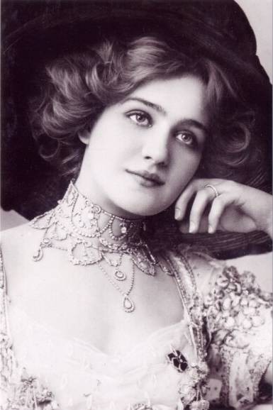 Atriz início do século 20 e cantor, Lily Elsie