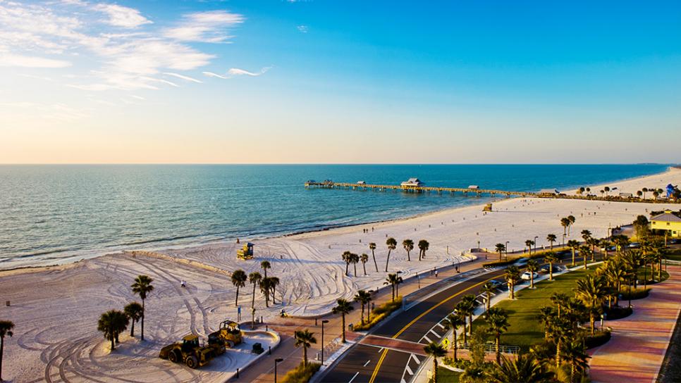 praia Clearwater Beach na flórida