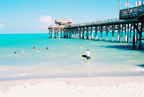 praia Cocoa Beach na flórida