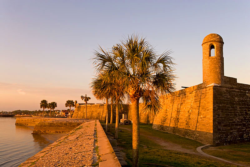 praia St. Augustine na flórida