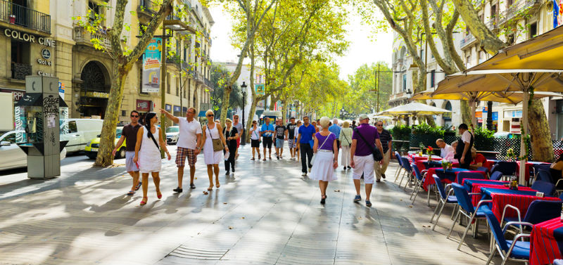 As Ramblas as ruas mais famosas de Barcelona