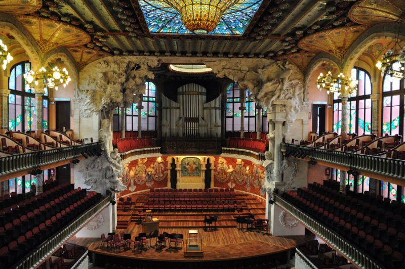 Palácio de Música Catalã em barcelona