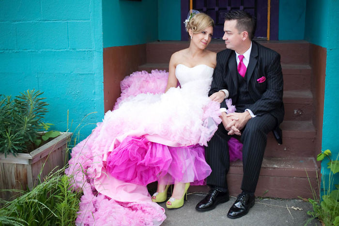 vestido de casamento modernos e coloridos