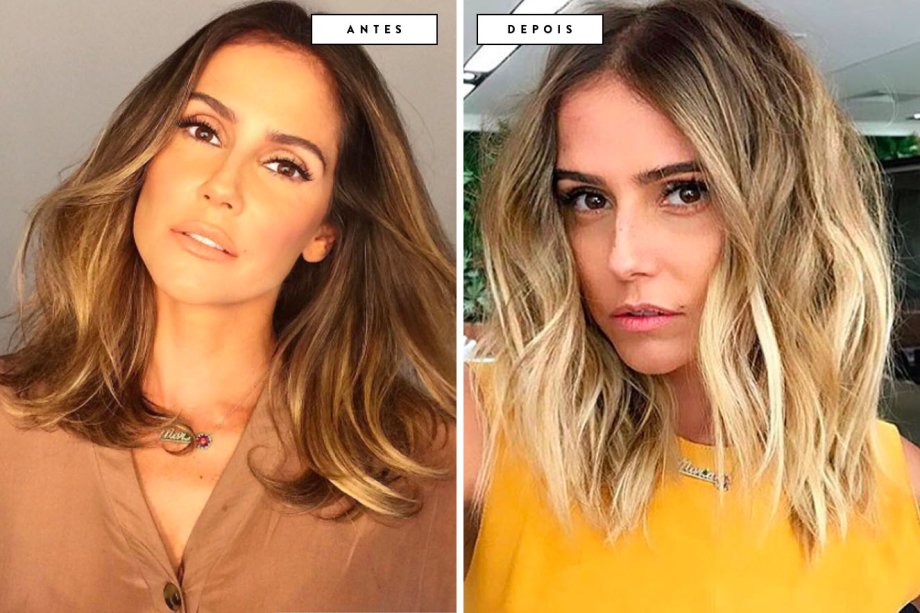 cabelo antes e depois Deborah Secco