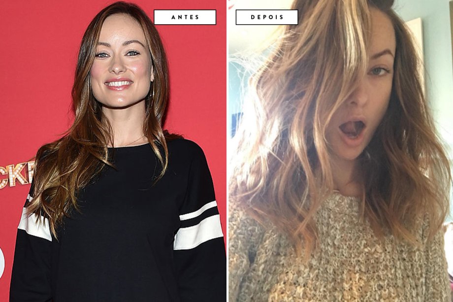 cabelo antes e depois Olivia Wilde