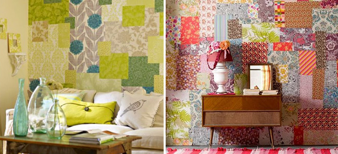 patchwork nas paredes de casa