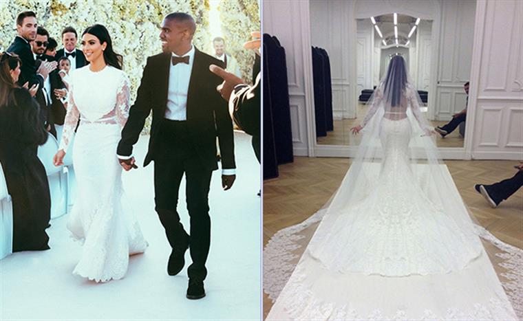 kim kardashian Vestido de casamento