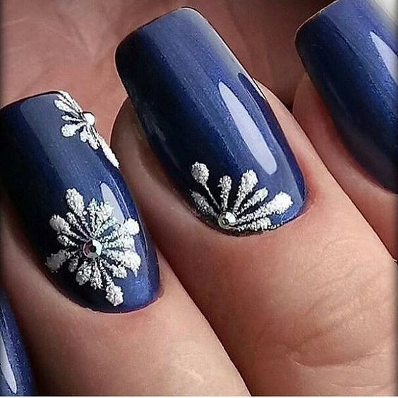 tendência nail art inverno decoração de unha pro inverno