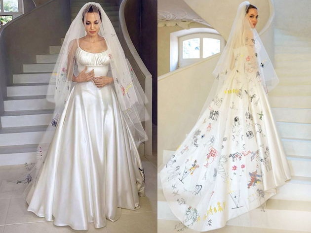 vestido de casamento angelina jolie