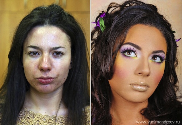 antes e depois da maquiagem 8