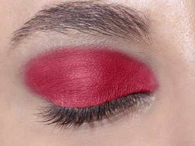 maquiagem com sombra vermelha