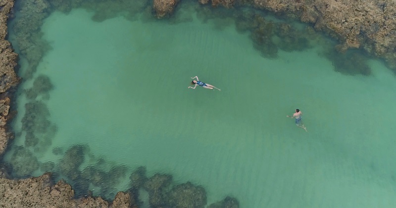 deisi remus gui cury foto com drone são miguel dos milagres piscina natural