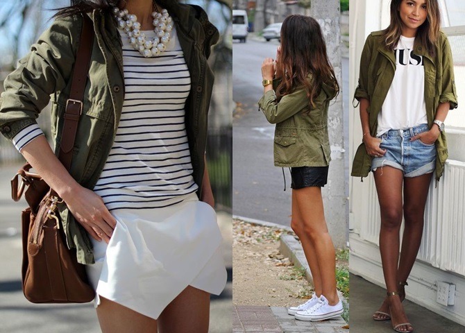 parka looks com shorts