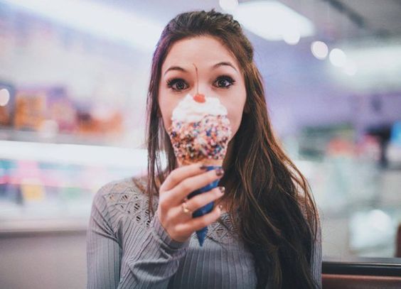 Fotos Tumblr fáceis de imitar com sorvete