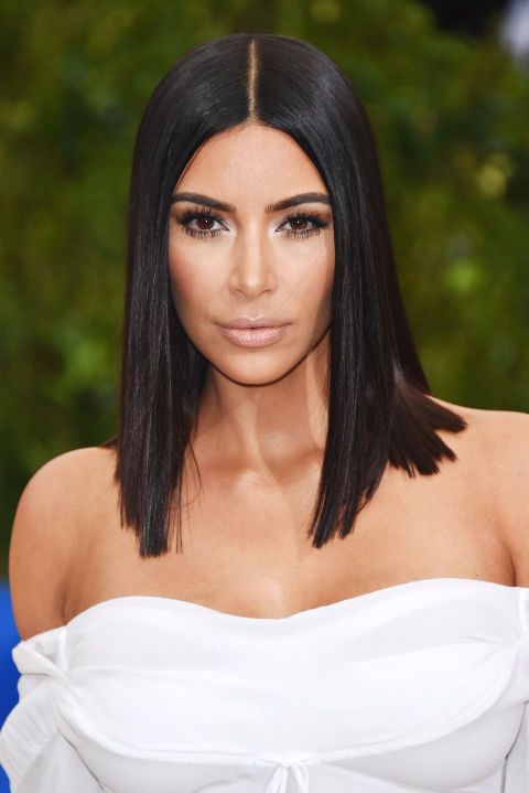 corte de cabelo 2018 kim kardashian blunt cut