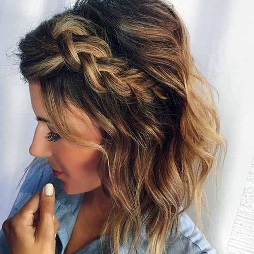 penteado madrinha de casamento cabelo curto trança