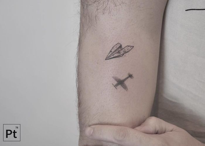 tatuagem de avião