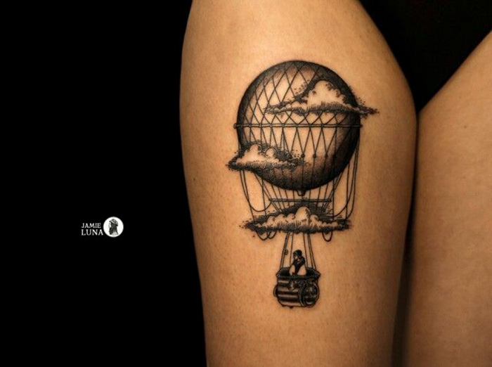 tatuagem de balão