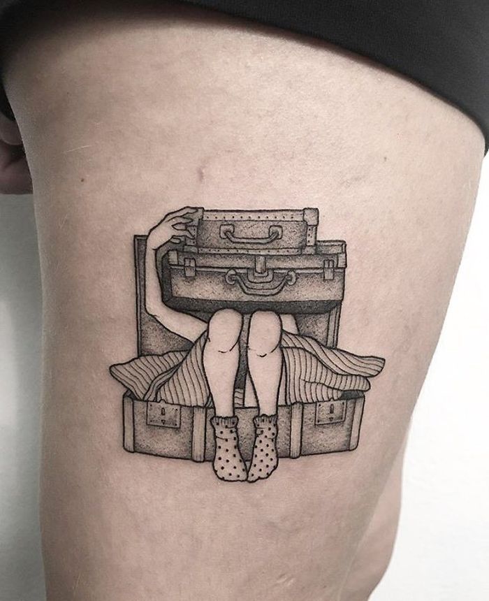 tatuagem para quem ama viajar