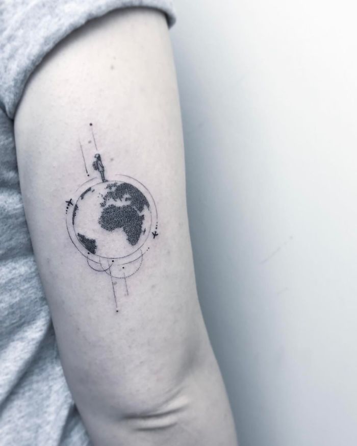 tatuagem para quem gosta de viajar