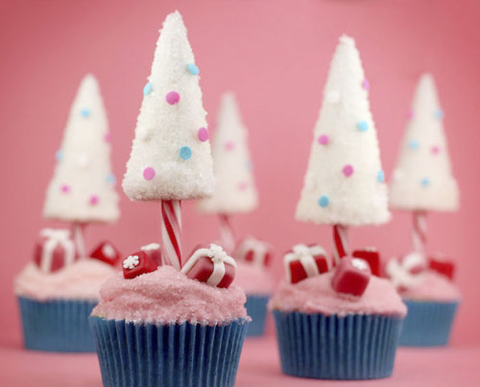 cupcake de natal presentes de natal