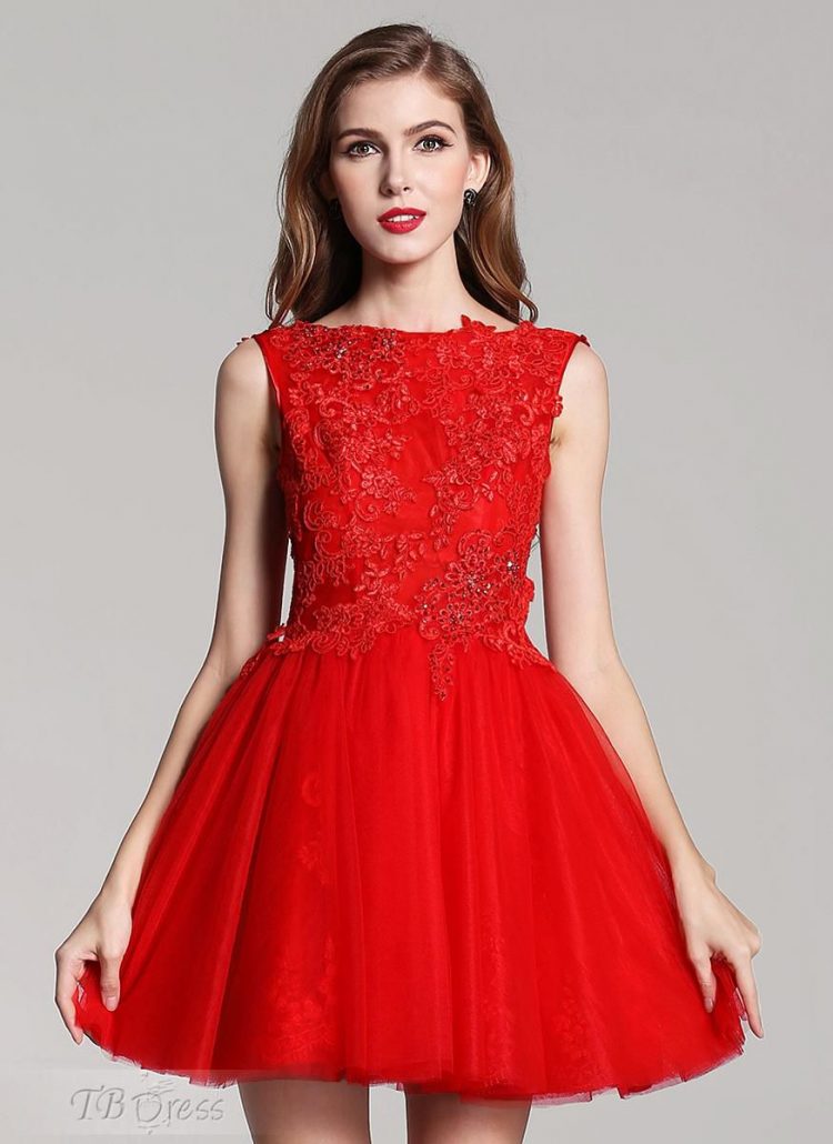 vestido debutante 15 anos curto vermelho