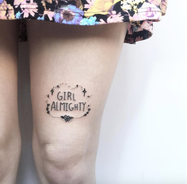 tatuagem girl power feminista