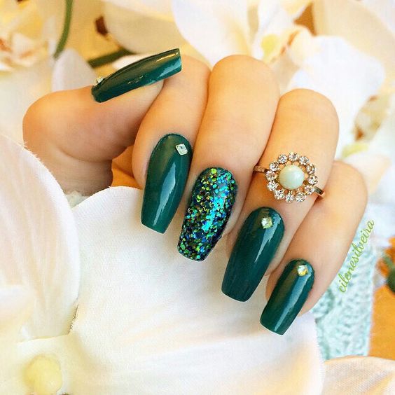 esmalte verde