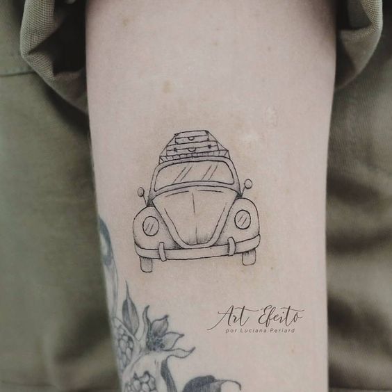 tatuagem de fusca