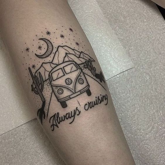 tatuagem de kombi