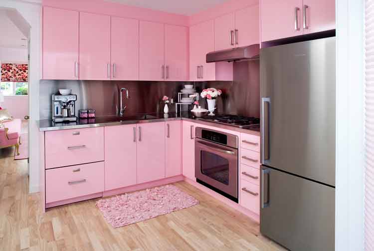 decoração-de-cozinha-com-cor-rosa