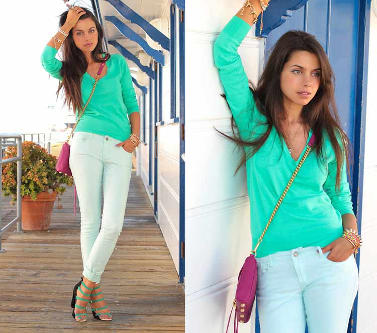 looks-neon-como-usar-camisa-verde-bolsa-rosa