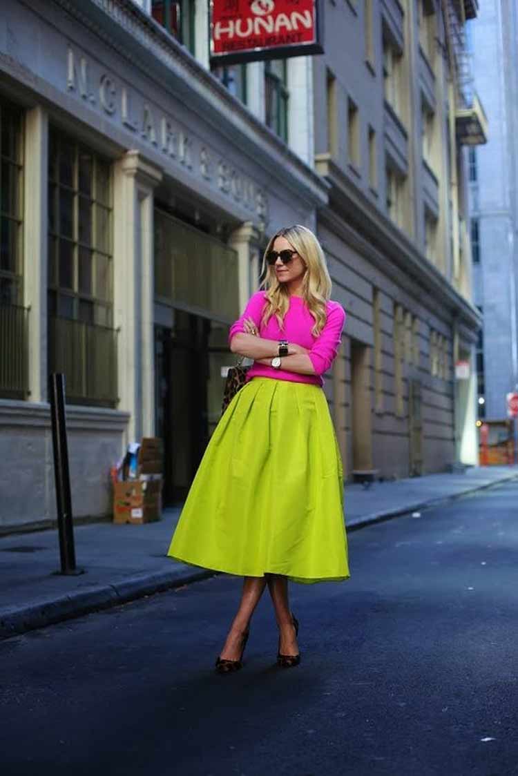 looks-neon-como-usar-saia-amarela-e-blusa-rosa