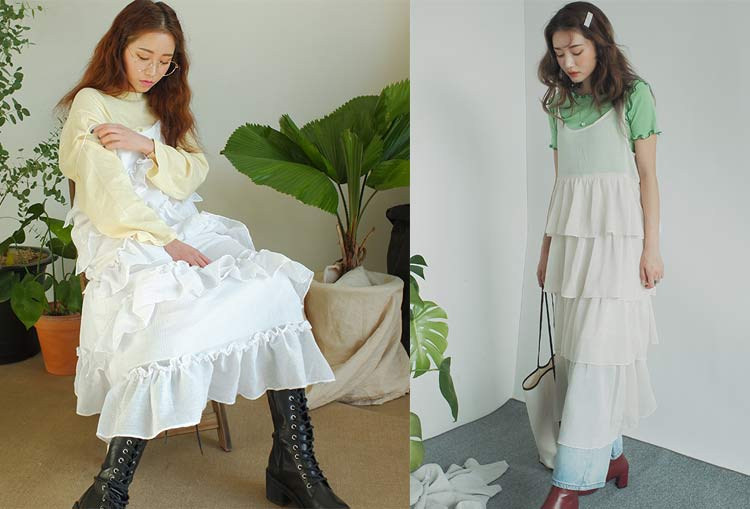 moda-coreana-sobreposição-com-vestidos