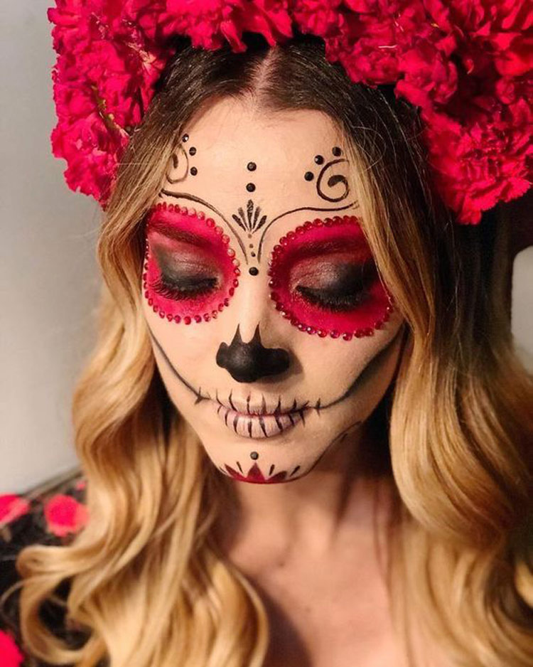 maquiagem-halloween-caveira-mexicana