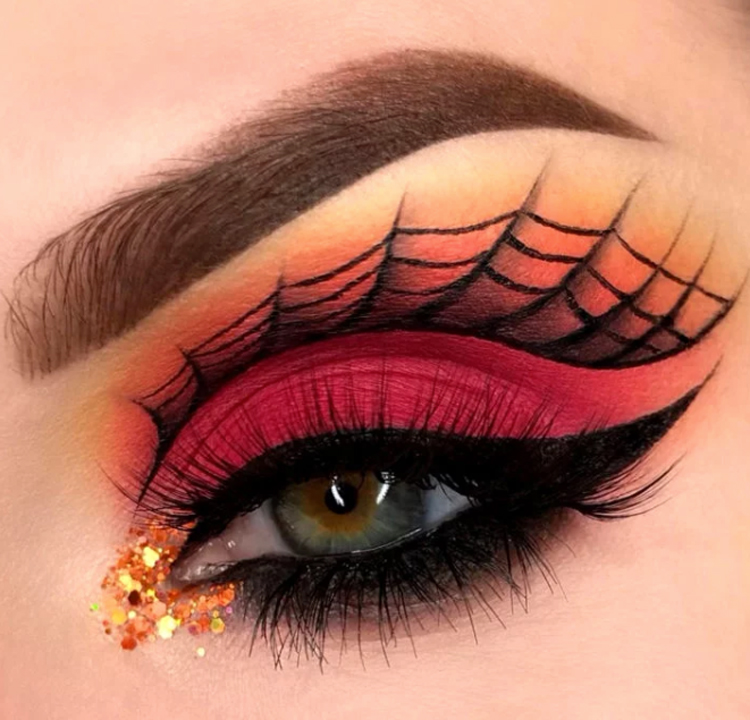 maquiagem-halloween-teia-de-aranha