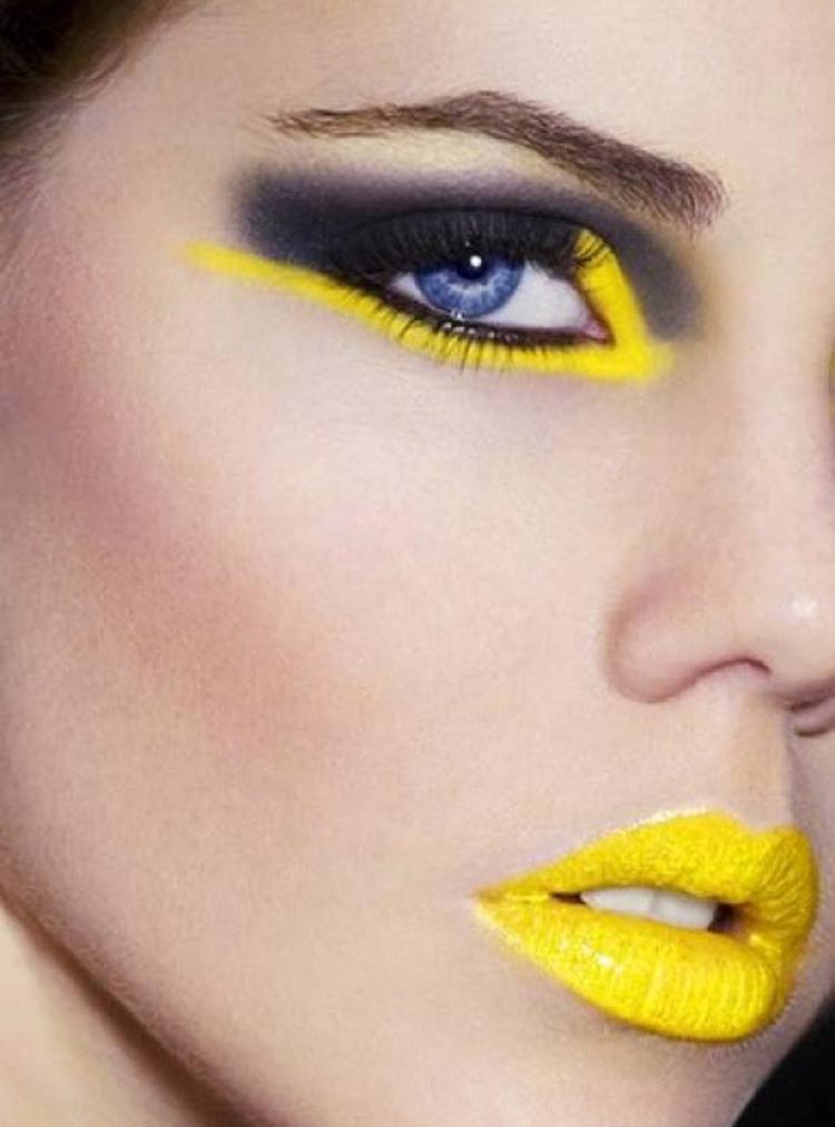 maquiagem-carnaval-amarelo