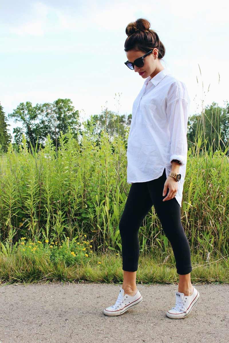 looks-de-gravida-legging-preta-camisa-branca