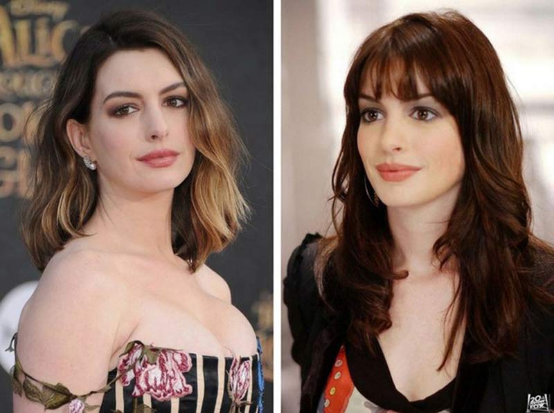 Anne-Hathaway-franja-antes-e-depois