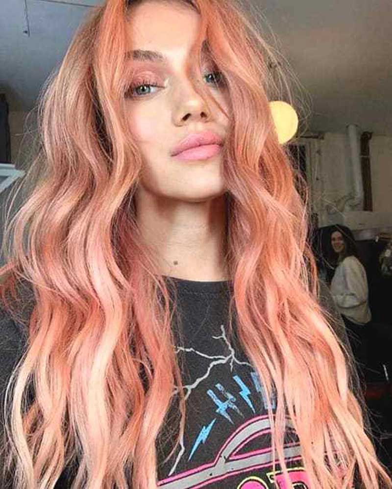 cabelo-pessego-dourado-peach-haircabelo-pessego-dourado-peach-hair-como-usar