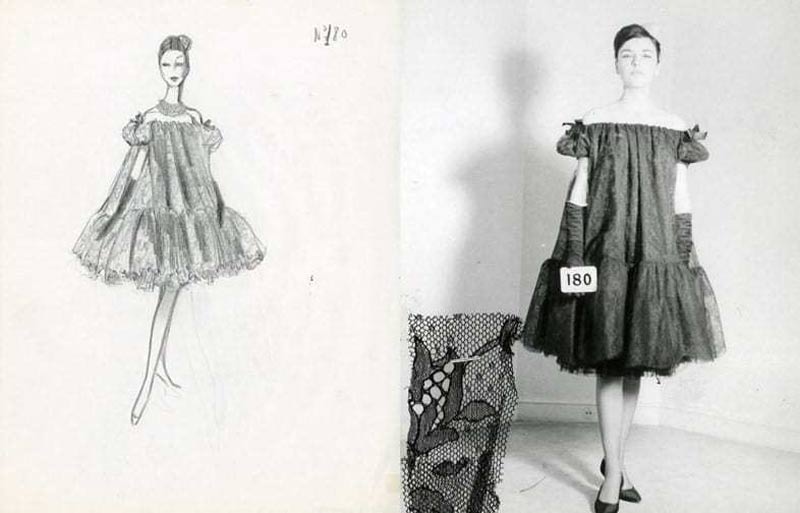 1958-Cristóbal-Balenciaga-vestido-babydoll