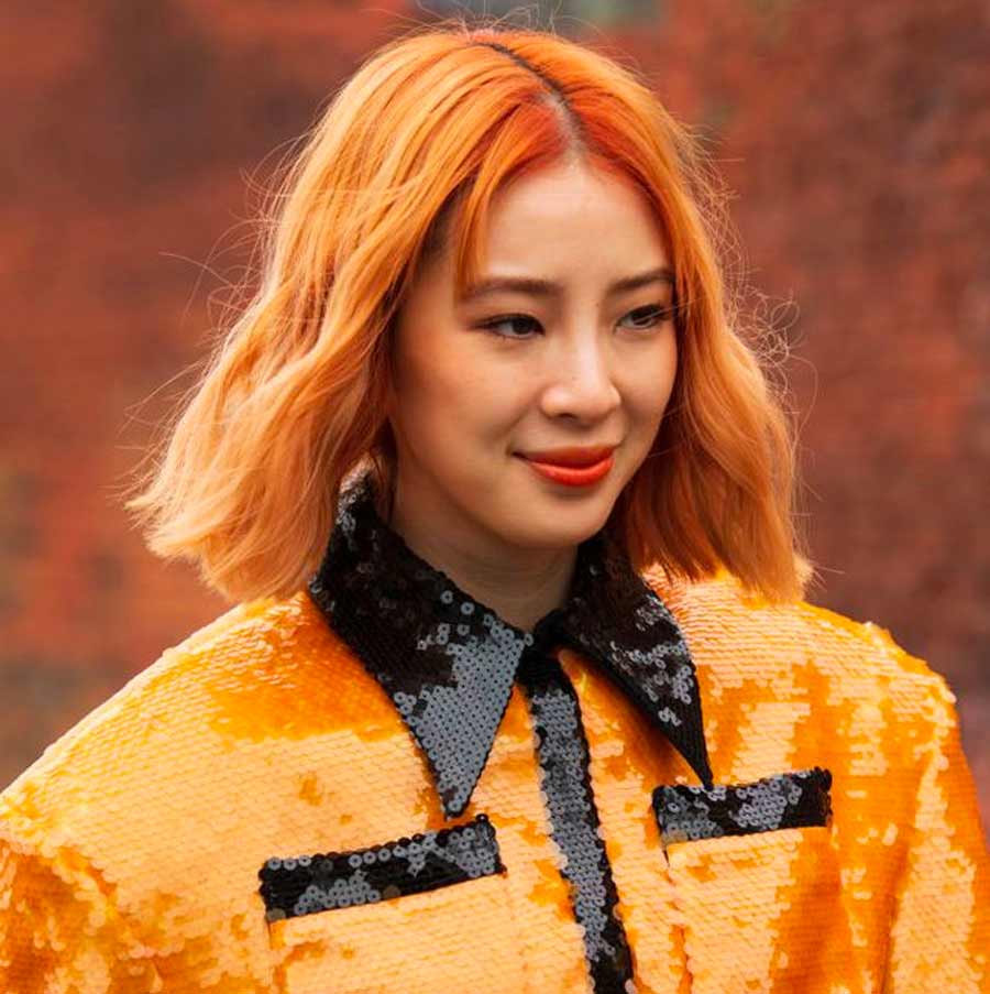 cores de cabelo 2023 laranja queimado