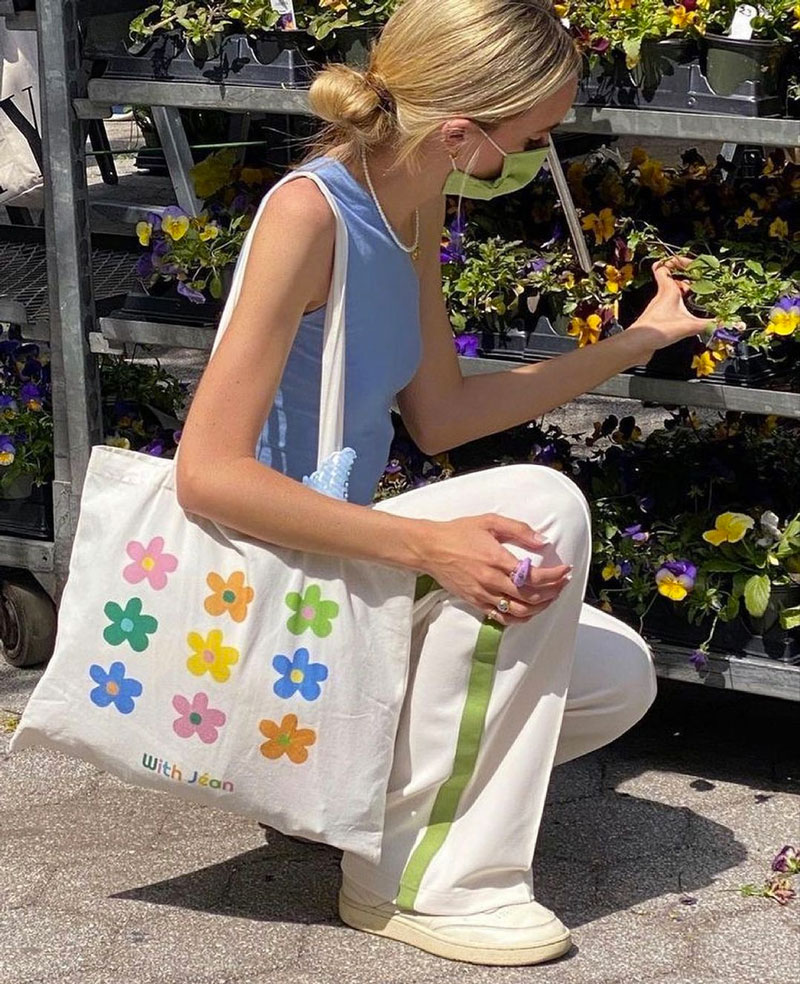 ecobag com flores