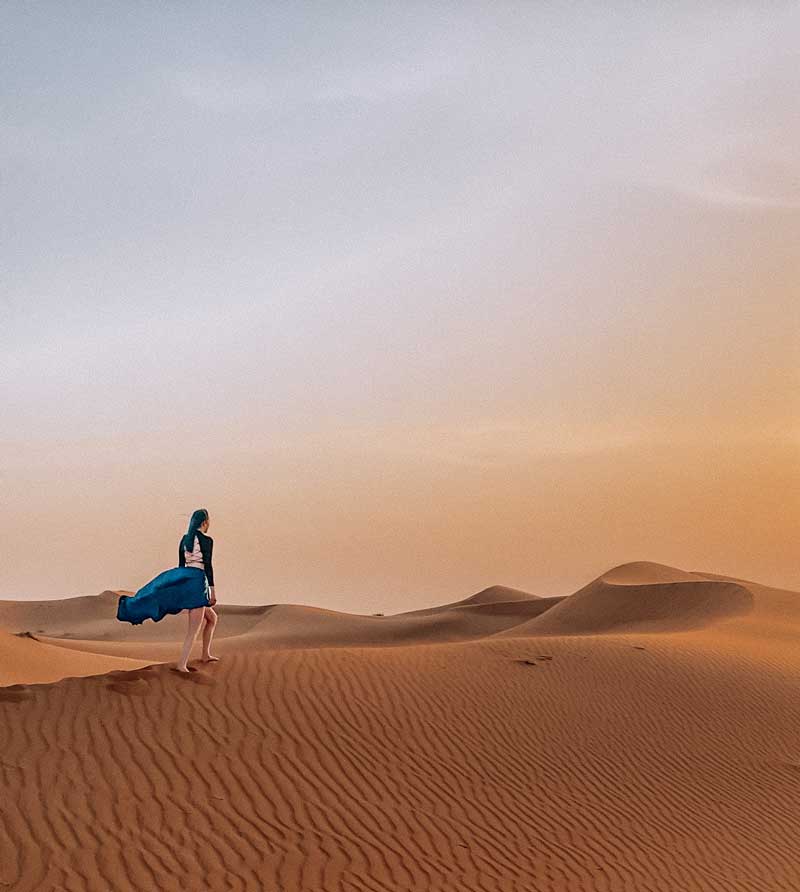 Deisi Remus deserto Dubai fotos